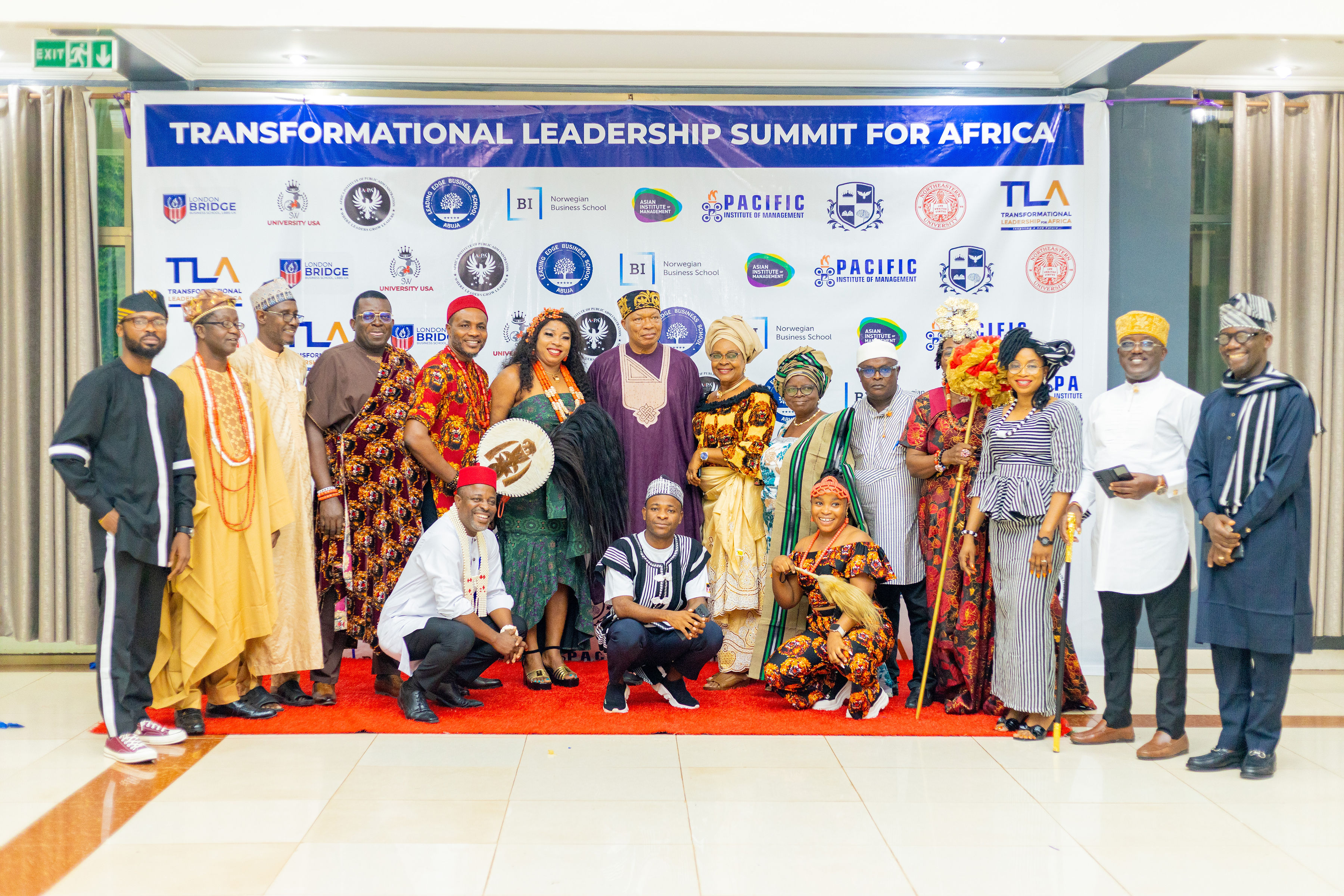 A diverse group of African professionals attending an executive leadership summit